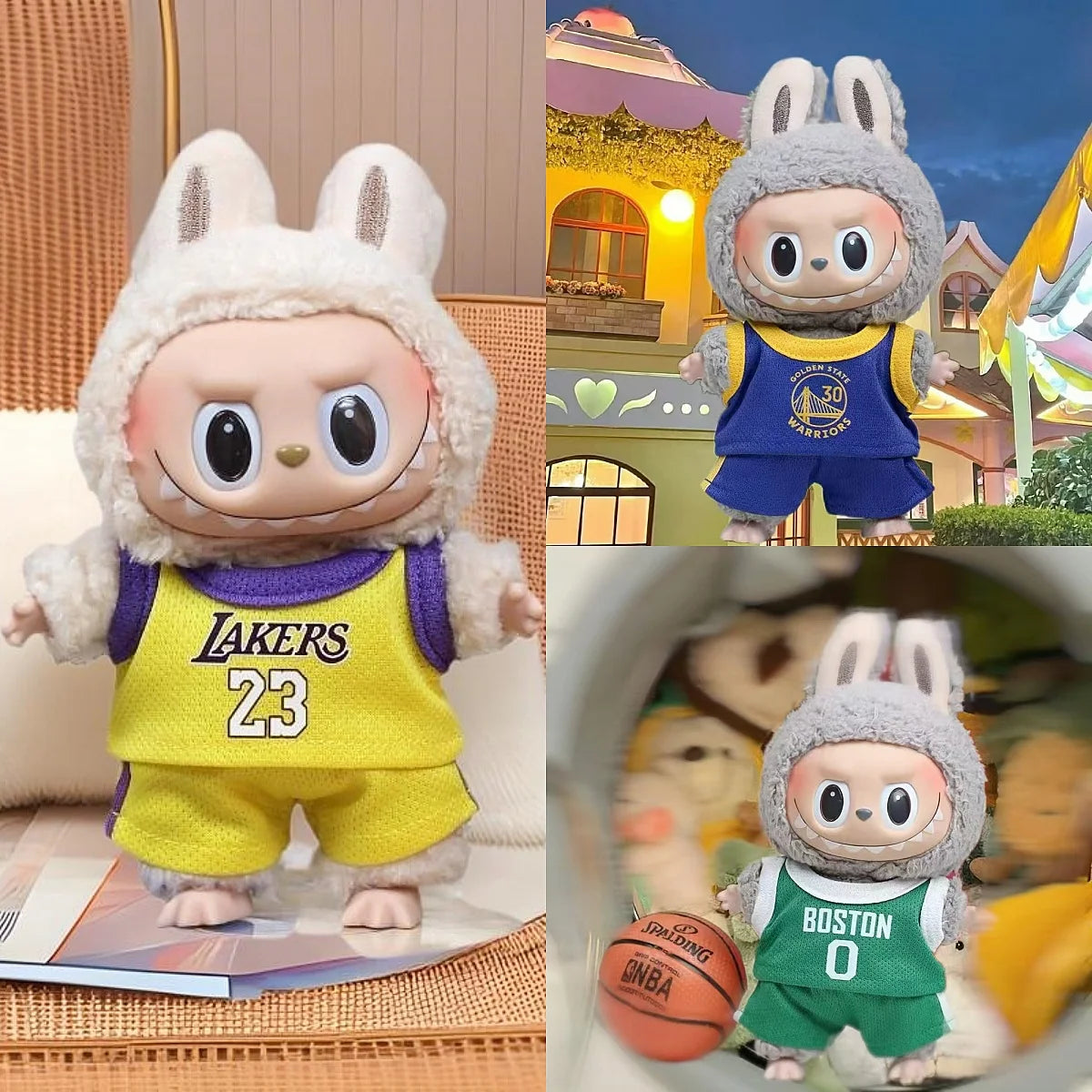 Clothes 17cm First Second Generation Labubu Basketball Clothes Cute Doll Decoration Handmade Doll Clothes Clothes 17cm First Second Generation Labubu Basketball Clothes Cute Doll Decoration Handmade Doll Clothes